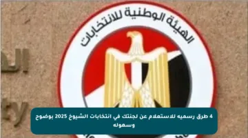 4 طرق رسمية للاستعلام عن لجنتك في انتخابات الشيوخ 2025 بوضوح وسهولة